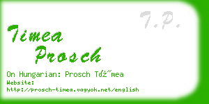 timea prosch business card